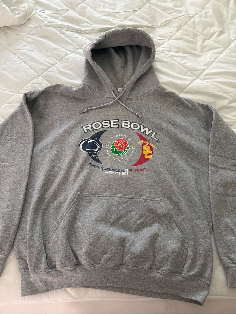 Rose Bowl Graphic Hoodie - Gray